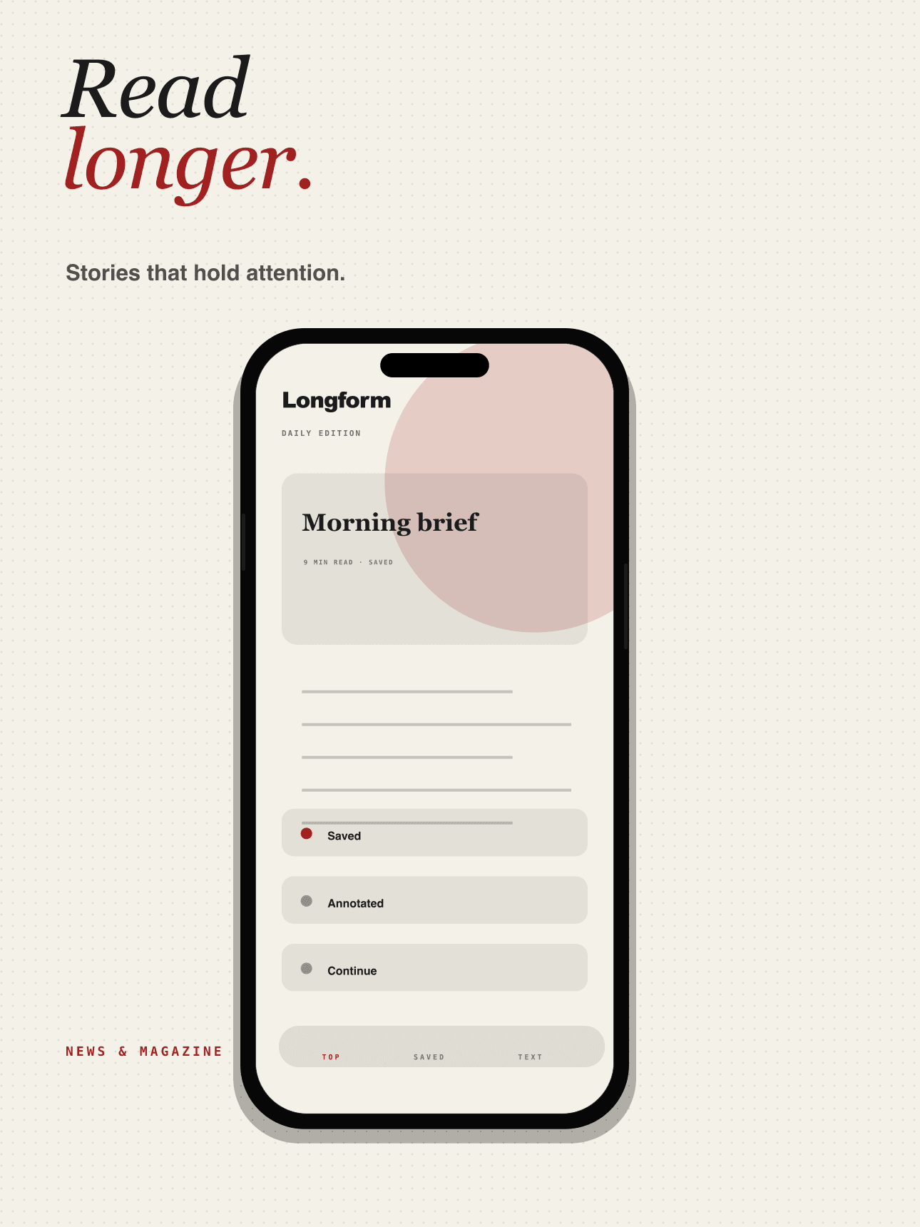 Editorial Print App Store screenshot preview