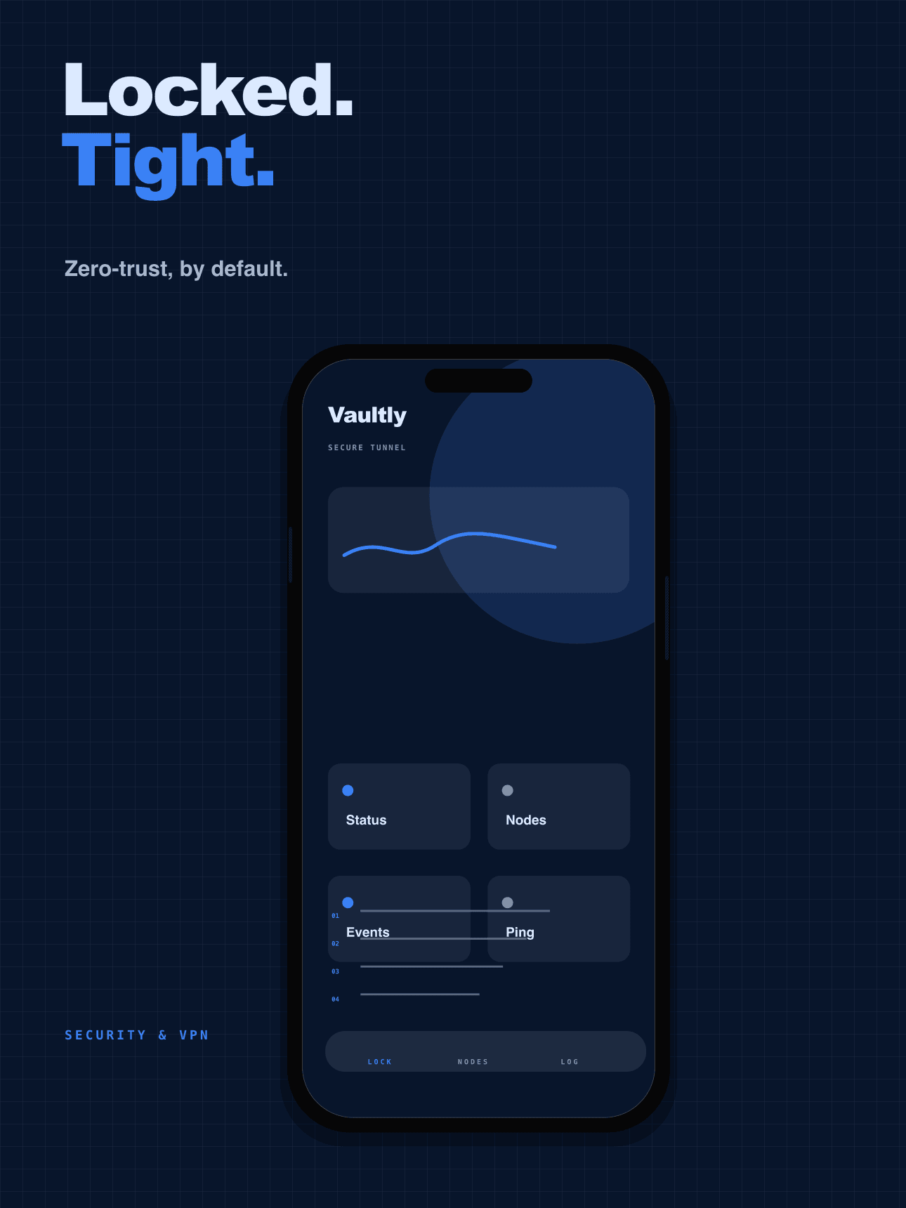 Vault Blue App Store screenshot preview